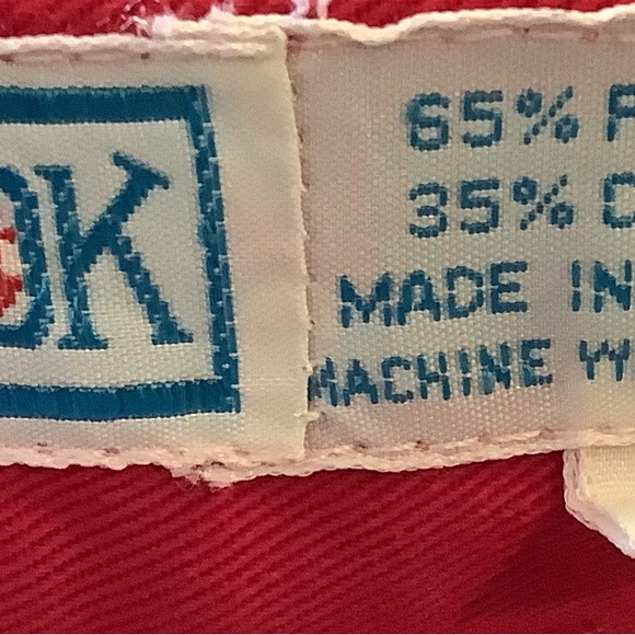 Vintage JG Hook Boys Outfit Size 3T Button Up Shirt Red Plaid and Red Pants - Picture 5 of 6